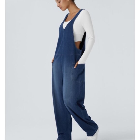 HALARA Blue Relaxed Jumpsuit - Picture 1 of 8
